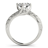 Solitaire Engagement Ring Twisted Basket