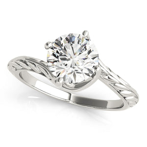 Solitaire Engagement Ring Twisted Basket