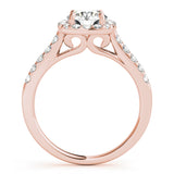 Classic Square Halo Engagement Ring