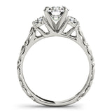Antique Engagement Ring with Side Stones