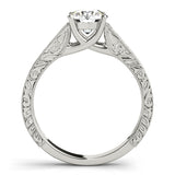 Engraving Solitaire Engagement Ring