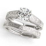 Engraving Solitaire Engagement Ring