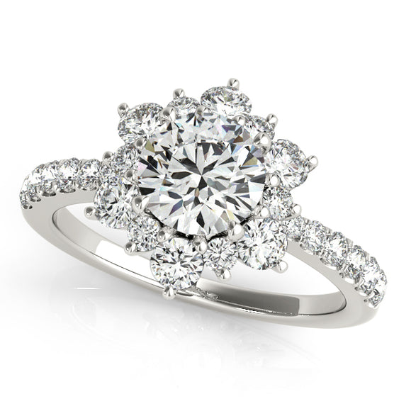Floral Design Engagement Ring
